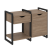 Тумба на регулируемых опорах наборная VR.L-TN-3.O 970x460x719 (Тиквуд Темный/Белый металл)