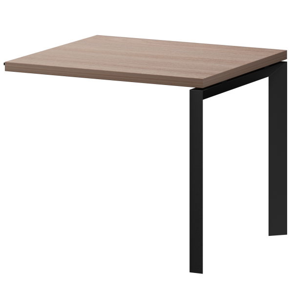 Конференц-приставка на металлокаркасе Акцент КТМ-09.38 900x800x750 (Темный шимо)