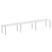 Рабочая станция на 3 раб. места Metal System Style БП.СМ-3.4 4800x720x750 (Дуб Наварра/Серый металл)