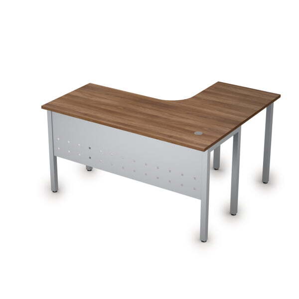 Стол письменный на металлокаркасе лев Стиль 2МК.130 1400x1200x750 (Шамони темныйСерый)