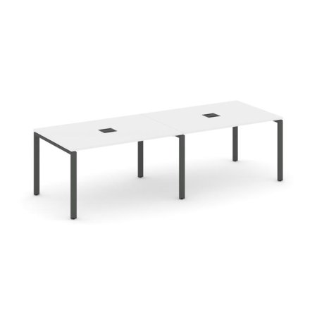 Стол переговорный SN-6P.SPRG-014 (3160х980х750) (Белый/Металл Антрацит)