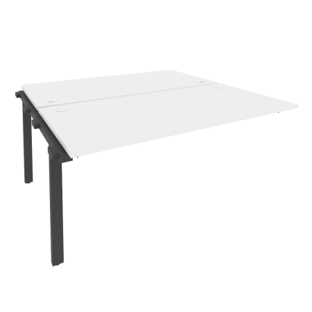 Наборный элемент рабочей станции на м/к Onix O.M-2.NRS-4.8 1580x1635x750 (Белый Бриллиант/Черный металл)