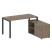 Рабочая станция с опорной тумбой правая Metal System Style БП.РС-СТС-2.3 Пр 1500x1520x750 (Дуб Наварра/Серый металл)