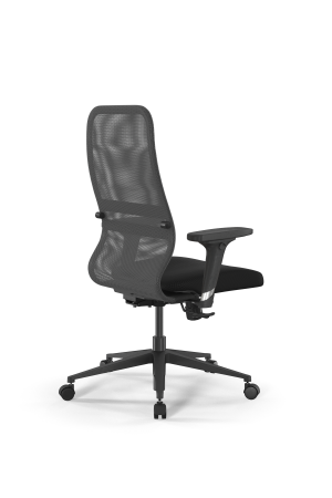 Кресло для руководителя Метта SynchroSit 8 B2-8D - X1+UMF(X1) /Uh00/Wh00/D02P(M20.B11.G19.W02) (Светло-серый | Черный)