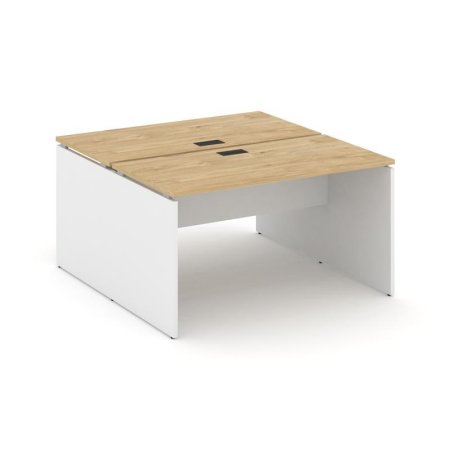 Рабочая станция 2-х сторонняя SN-D.DRS-013 (1380х1432х750) (Тиквуд Светлый/Белый)