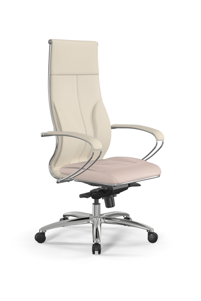 Кресло для руководителя Метта Samurai L1-11K - Infinity /Kc06/Wm06/K2cL(M06.B31.G04.W03) (Молочный)