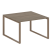 Переговорный стол 1 столешница Metal System Style БО.ПРГ-1.2 1200x1235x750 (Дуб Наварра/Серый металл)