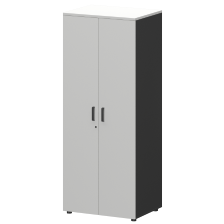 Шкаф для одежды Смарт СМШ-58-6ШД Тип2 792x594x1990 (Графит/Белый)