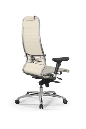 Кресло для руководителя Метта Samurai L1-3D - Infinity /Uc02/Nc02/D13P(M06.B31.G04.W03) (Молочный)