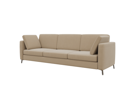 Диван трехместный BRS-3 (Alia 3/Металл Черный)