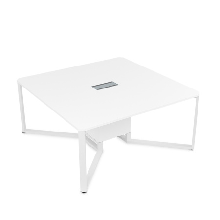 16СК.122 Стол-квадрат  (1200x1200x750) (Белый Премиум | Белый)