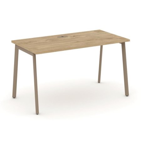 Стол рабочий ES.SP-3-LP (1380х730х750) (Тиквуд Светлый/Металл Латте)