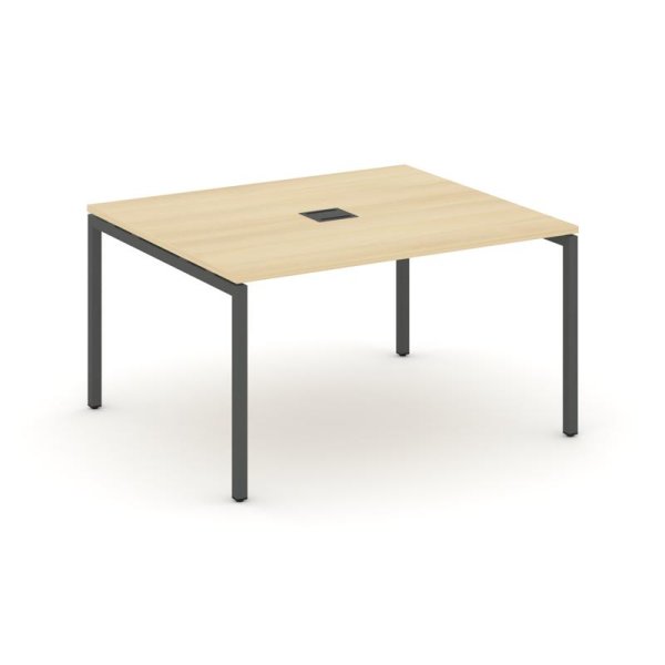 Стол переговорный SN-4P.SPRG-033 (1380х1180х750) (Акация Лорка/Металл Антрацит)