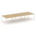 Рабочая станция 2-х сторонняя SN-4P.DRS-083 (4140х1632х750) (Тиквуд Светлый/Металл Антрацит)