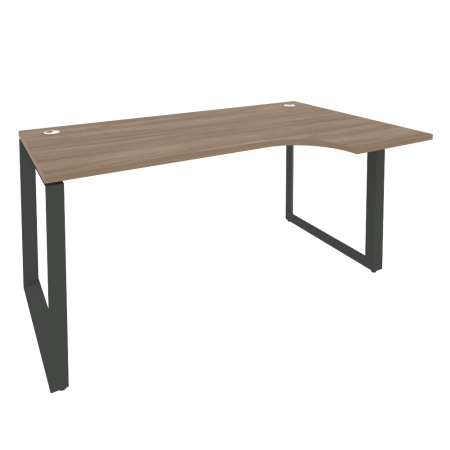 Стол эргономичный правый на О-образном м/к Onix O.MO-SA-1R 1580x980x750 (Дуб Аризона/Черный металл)
