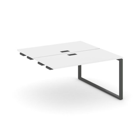 Стол-приставка к опорным элементам SN-6O.DPRS-003 (1380х1232х750) (Белый/Металл Антрацит)