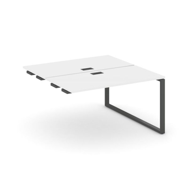 Стол-приставка к опорным элементам SN-6O.DPRS-024 (1580х1632х750) (Белый/Металл Антрацит)