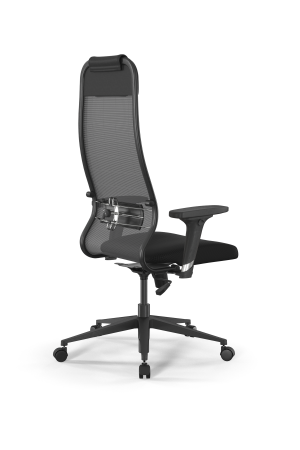 Кресло для руководителя Метта Sit 10 B1-111D - X2+UMF(X1) /Ub00/Wh00/D02P(M09.B11.G19.W02) (Темно-серый | Черный)