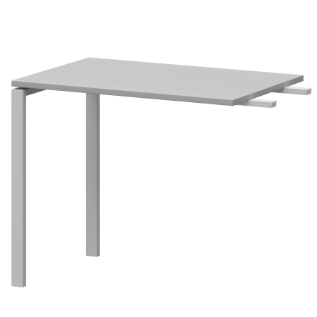 Бриф-приставка на металлокаркасе Арго-М АМ-090.60 900x600x760 (Серый/Белый)