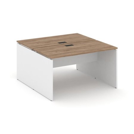 Рабочая станция 2-х сторонняя SN-D.DRS-013 (1380х1432х750) (Дуб Табак/Белый)