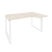 Стол эргономичный правый на О-образном м/к Onix O.MO-SA-2R 1380x980x750 (Тиквуд Темный/Белый Металл)