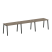 Рабочая станция на 3 рабочих места на А-образном м/к Metal System Style БА.СМ-3.2 3600x720x750 (Дуб наварра/Серый металл)