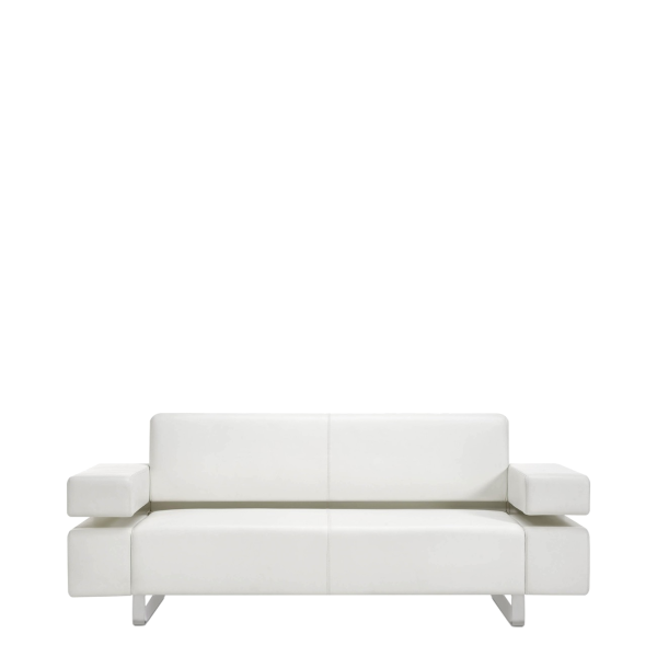 Диван офисный Посейдон (М-35) 2-х местный (Белый)