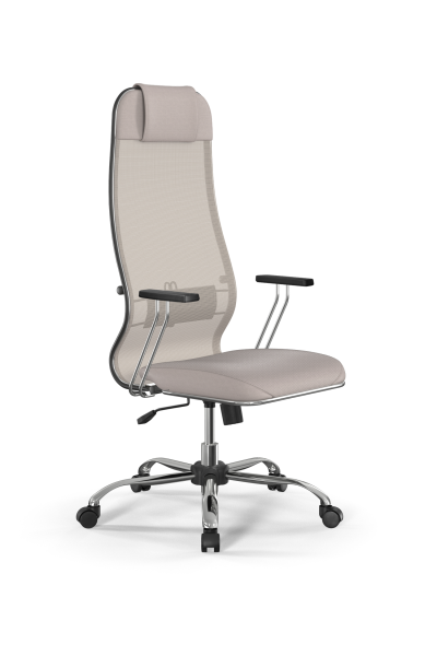 Кресло для руководителя Метта Sit 10 B1-115T - X2+Extra /Um00/Wm12/T1bp-c(M09.B21.G20.W01) (Светло-бежевый)