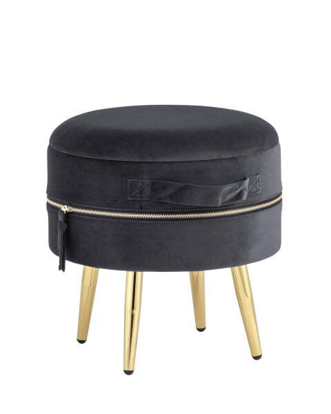 Пуф Тильда велюр антрацит (Пуф Тильда антрацит)