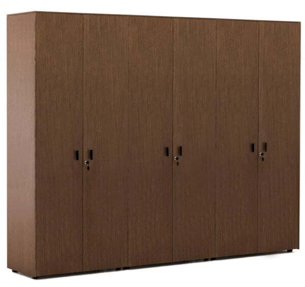 EXE Шкаф для бумаг с гардеробом 101 732 (Орех/Черный)