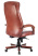 Кресло руководителя T-9922WALNUT светло-коричневый Leather EiCHel кожа крестов. металл/дерево (Темно-коричневый)