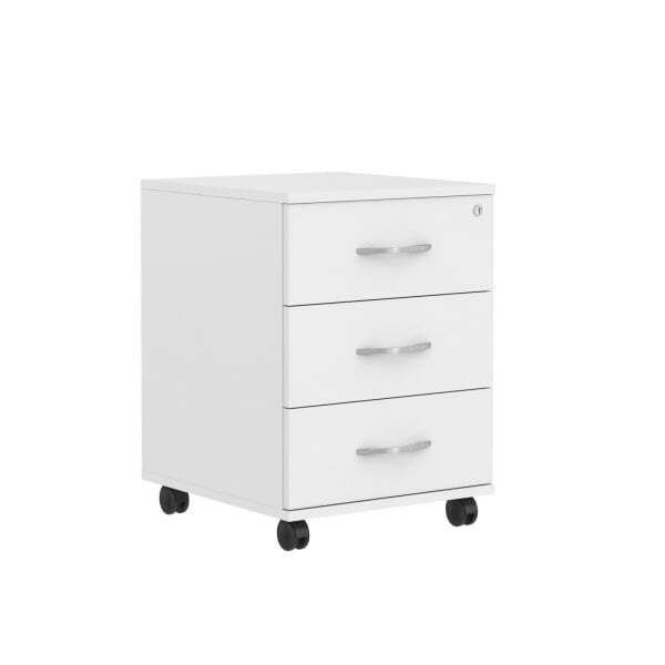 Тумба подкатная 3 ящ. Имаго ТМ-3 412x450x556 (Белый)