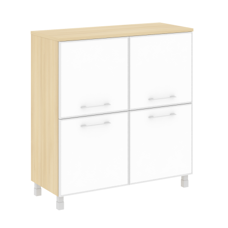 Стеллаж квадратный LT.SD1.2R 1094x450x1168 White (Акация Лорка)