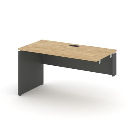 Стол-приставка к опорным элементам SN-D.OPRS-014(R) (1580х700х750) (Тиквуд Светлый/Антрацит)