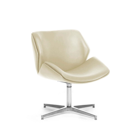 CHARM lounge кресло полированный алюминий (Бежевый)