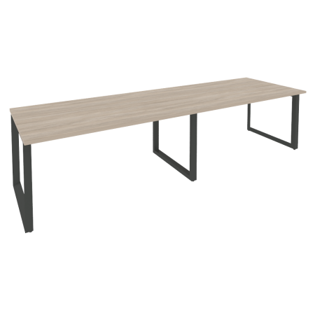 Стол переговорный Onix O.MO-PRG-2.4 3160x980x750 (Дуб Аттик/Черный металл)