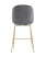 Стул полубарный Beetle со спинкой серый (Стул полубарный Турин серый)
