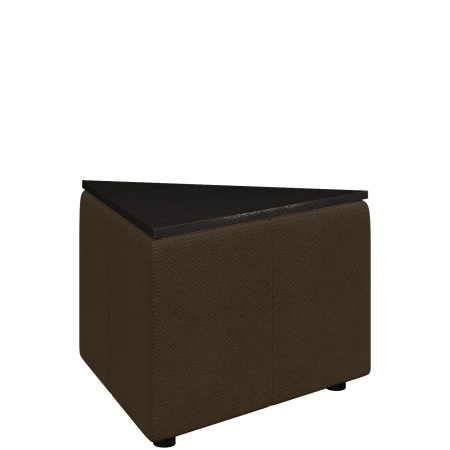 Диван Оригами. Стол треугольный. (Стол треугольный bravo_a_dark_brown)