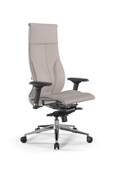 Кресло для руководителя Метта Samurai L1-10D - Infinity /Kc06/Nc06/D04P(M06.B32.G11.W03) (Светло-бежевый)