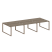 Рабочая станция Metal System Style БО.СМ-6.2 3600x1475x750 (Дуб Наварра/Серый металл)