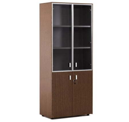 EXE Шкаф комбинированный H197 (Орех/Хром)