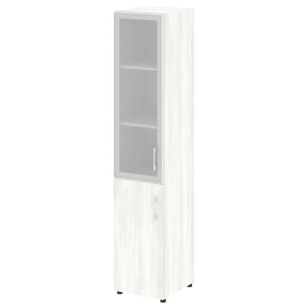 Шкаф высокий узкий нужен топ левый LT.SU 1.2R L 400x450x1990 (Снежная Патина)