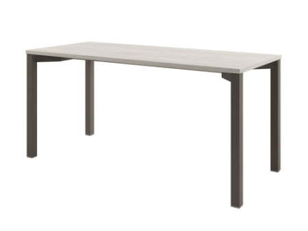 Стол одиночный на металлокаркасе Solution D-32 1600x700x750 (Акация Морава/ТрюфельКоричневый)