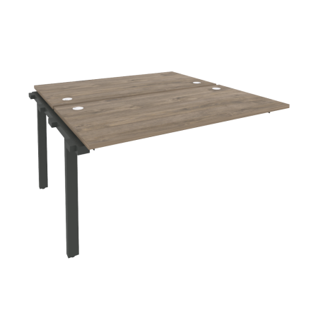 Наборный элемент рабочей станции на м/к Onix O.M-2.NRS-3.7 1380x1475x750 (Тиквуд Темный/Черный металл)