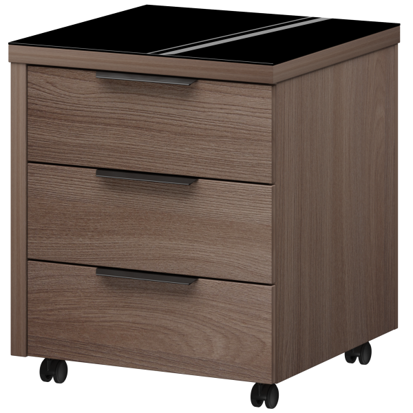 Тумба подкатная Акцент КТ-61.38 534x534x632 (Темный шимо)