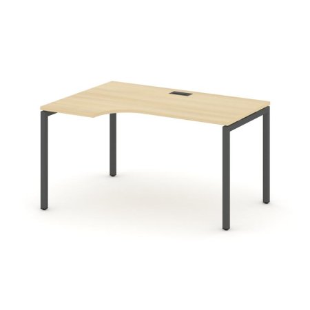 Стол рабочий эргономичный SN-4P.SPA-021(L) (1380х800/980х750) (Акация Лорка/Металл Антрацит)