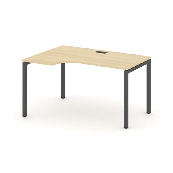 Стол рабочий эргономичный SN-4P.SPA-021(L) (1380х800/980х750) (Акация Лорка/Металл Антрацит)