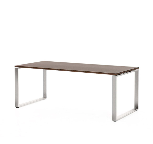 EXE Стол для руководителя 200 (Орех/Хром металл)