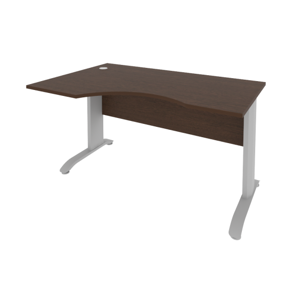 Стол криволинейный левый Riva ПЛ.СА-2 Л 1400x900x750 (Венге/Металлик)