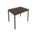 Стол письменный на металлокаркасе Slim С.СП-3 980x720x750 (Серый/Антрацит металл)